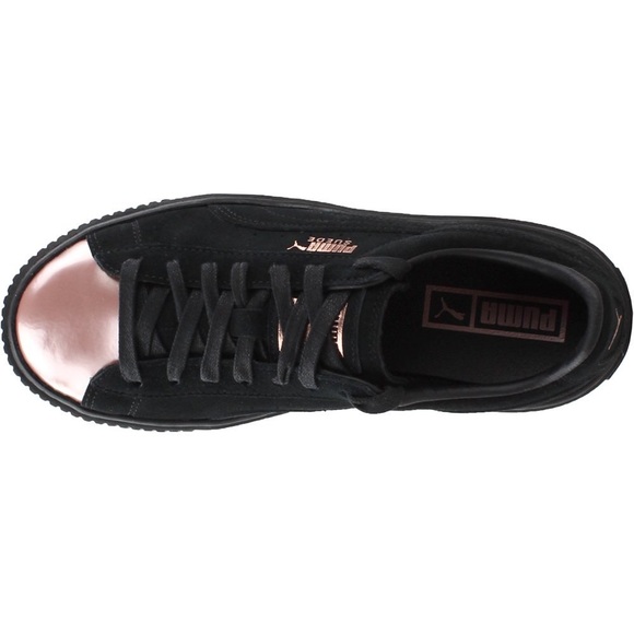 🆕 PUMA SUEDE PLATFORM "ROSE GOLD/BLACK" WMNS - Picture 4 of 7